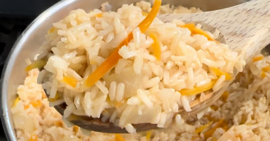 Brazilian-Style Brown Rice with Shredded Carrots Recipe