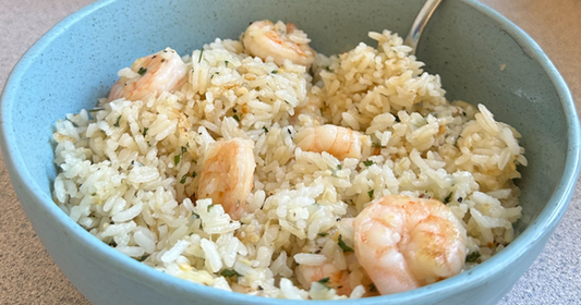 Garlic Butter Shrimp and Rice
